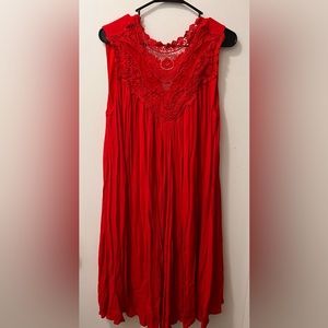 Torrid Red Sleeveless Dress- Size 0